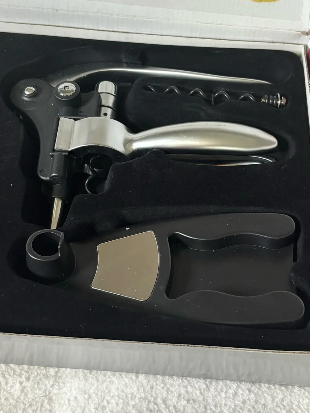 6-Piece Easy Lift Corkscrew Set - Silver Finish